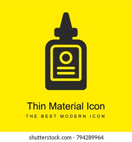 Mustard bright yellow material minimal icon or logo design