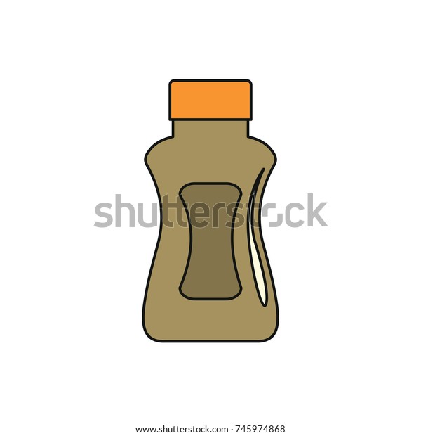 Mustard Cartoon Icon Vector Illustration Mustard Stock Vector Royalty Free 745974868 2603