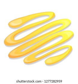 Mustard creme icon. Cartoon of mustard creme vector icon for web design isolated on white background