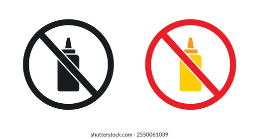 Mustard free icon set in black and colored version