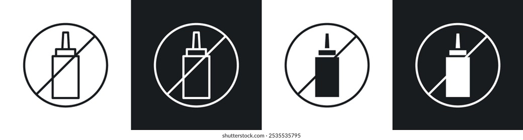 Mustard free vector icon set in black and white. EPS 10 illustration