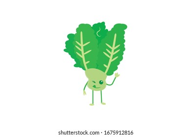 Vektorillustration von Senf-Grünen