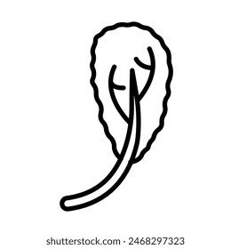 Mustard Greens Vektorgrafik Line Icon Design