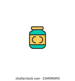 Mustard icon design. Gastronomy icon vector illustration