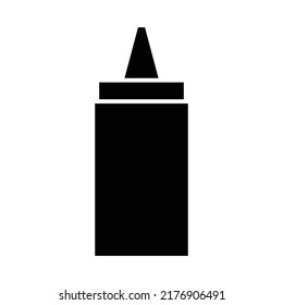 Mustard icon, full black. Vector illustration, suitable for content design, poster, banner, menu, social media post, or video editing needs