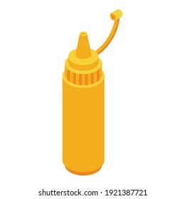 Mustard icon. Isometric of mustard vector icon for web design isolated on white background