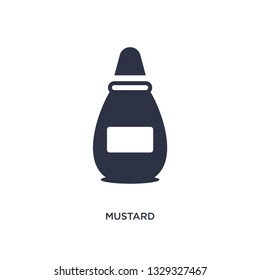 mustard icon. Simple element illustration from gastronomy concept. mustard editable symbol design on white background. Can be use for web and mobile.