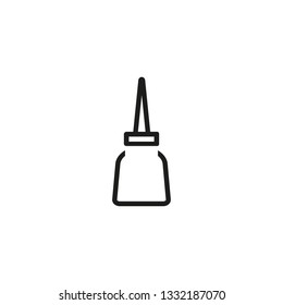 Mustard line icon. Instrument, bottle, spice. Ingredient concept. Vector illustration can be used for topics like cooking, taste, spice 