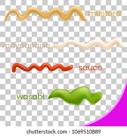 mustard mayonnaise sauce wasabi transparent