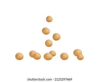 Mustard realistic composition with isolated image of linseed grain on blank background vector illustration