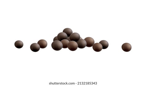 Mustard realistic composition with isolated image of rapeseed grain on blank background vector illustration