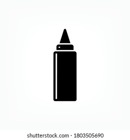 Mustard Sauce Icon. Complement Meals Symbol. Applied for Design, Presentation, Website or Apps Elements - Vector.