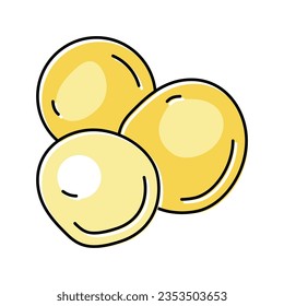 mustard seed color icon vector. mustard seed sign. isolated symbol illustration