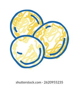 mustard seed doodle icon sketch vector. mustard seed sign. isolated symbol illustration