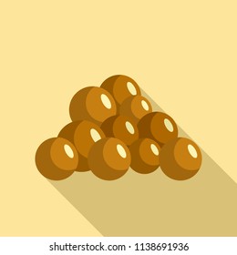 Mustard seed icon. Flat illustration of mustard seed vector icon for web design