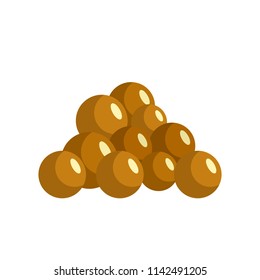 Mustard seed icon. Flat illustration of mustard seed vector icon for web isolated on white