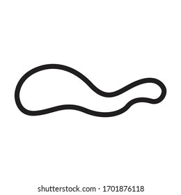 Mustard vector icon.Outline vector icon isolated on white background mustard.