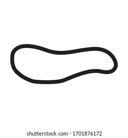 Mustard vector icon.Outline vector icon isolated on white background mustard.