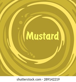 Mustard. Vector Illustration 