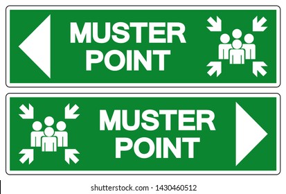 Muster Point Symbol Sign, Vector Illustration, Isolated On White Background Label .EPS10