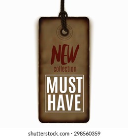 Must-have realistic vector label isolated on white, sale, advertising, special offer