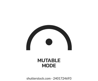 mutable mode symbol. zodiac modalities. astrology and horoscope sign. isolated vector image in simple style