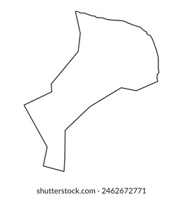 Mutalau village map, administrative division of Niue. Vector illustration.