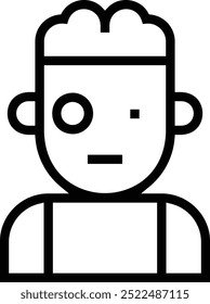 mutant icon. Thin linear style design isolated on white background