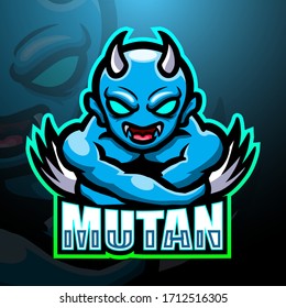 Mutant mascot esport logo design