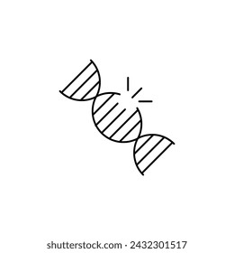 mutation concept line icon. Simple element illustration. mutation concept outline symbol design.