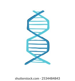 mutação dna espiral cartoon. tradução transcrição, duplélice basepairs, adenina timina mutação dna espiral sinal.