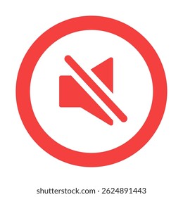 Mute Button Icon for Audio Control