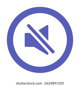 Mute Button Icon for Audio Control