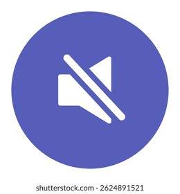 Mute Button Icon for Audio Control