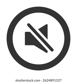 Mute Button Icon for Audio Control