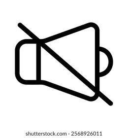 Mute button icon design, user interface vector