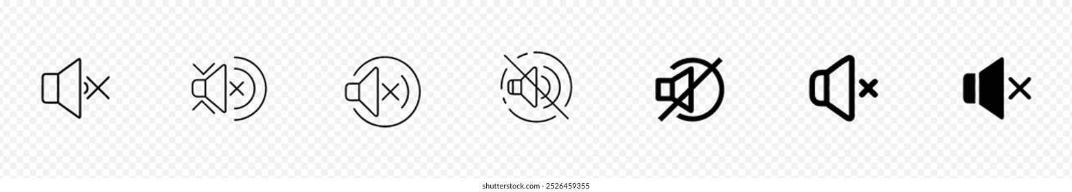 Mute Button icon, Speaker Off Vector Icon Volume mute icon. Volume mute icons. Audio sound sign, Sound Icon - Sound Off Icons Vector Design Flat Style Symbol