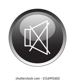 Mute Button Icon Vector Design. Mute Button Icon Vector Design with glossy gradient. Mute Button Vector design illustration for electronic. web icon push-button Mute. vector illustration EPS 10
