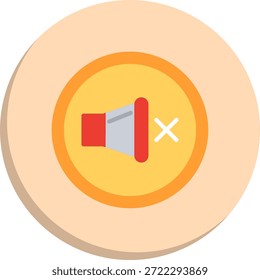 Icono de estilo de círculo plano mudo