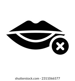 mute glyph icon illustration vector graphic