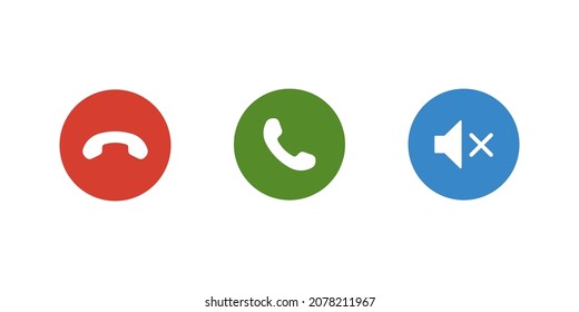 Mute icon for concept design. Interface ui symbol concept. Vector logo illustration. Phone icon, telephone symbol, communication vector symbols. EPS10