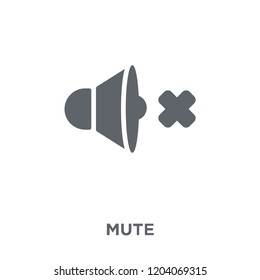 Mute icon. Mute design concept from  collection. Simple element vector illustration on white background.