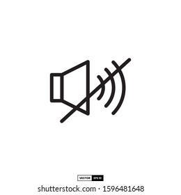 Mute icon, design inspiration vector template for interface and any purpose
