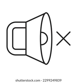Mute Icon Design For Personl And Commercial Use