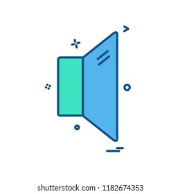Mute icon design vector