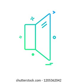 Mute icon design vector