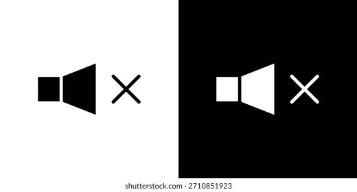 Colección de Vector de diseño de iconos mudos. iconos planos.