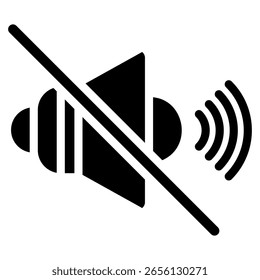 Mute Icon Element For Design