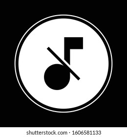Mute icon illustration isolated vector sign symbol