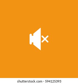 Mute icon illustration isolated vector sign symbol